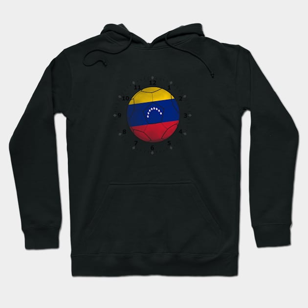 venezuelan flag clock Hoodie by persa